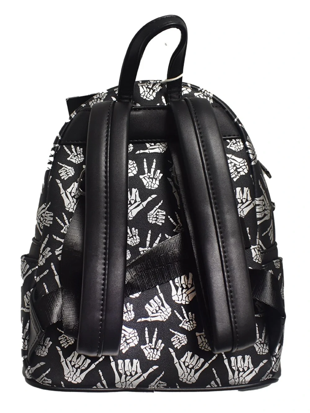 Loungefly Black & White Howl-O-Scream Skeleton Hand Mini Backpack